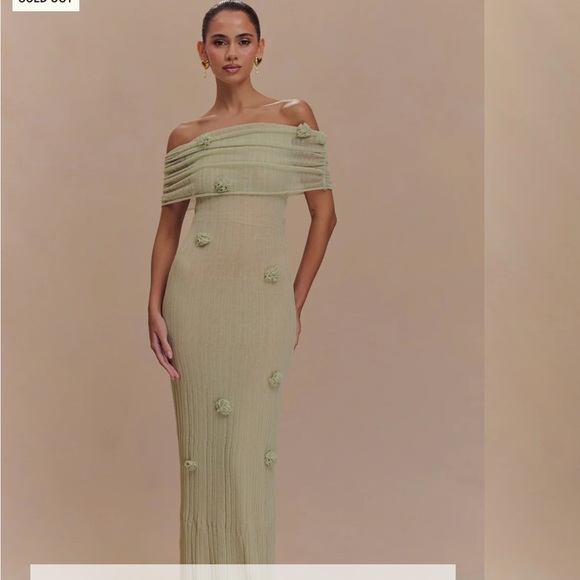 Meshki Brynn Orchid Knit Maxi Dress - Picture 1 of 7